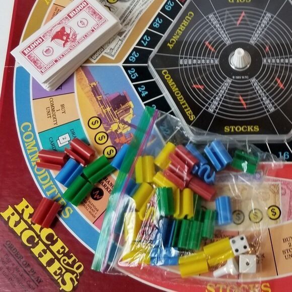 Vintage Race to Riches Board Game, The Wheeling, Dealing Game of Fast Fortunes - Picture 7 of 7